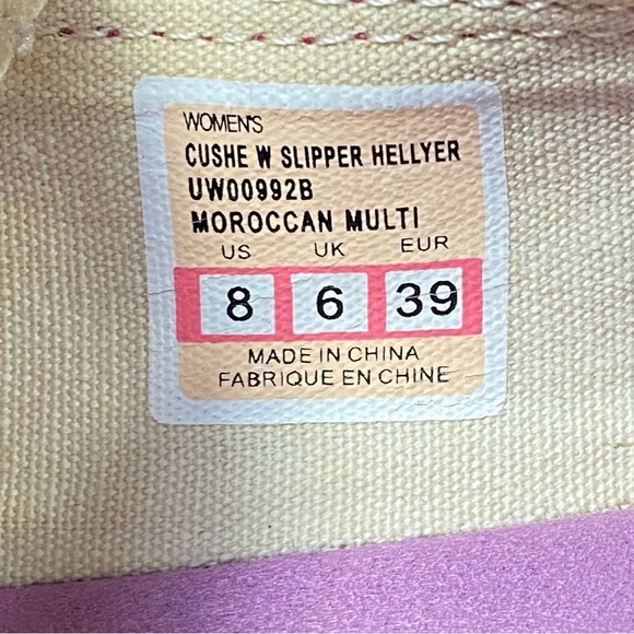 Cushe Slipper Moroccan Multi Hellyer Slip On Comfort Shoes Flats; Women’s Size 8 - Picture 2 of 15